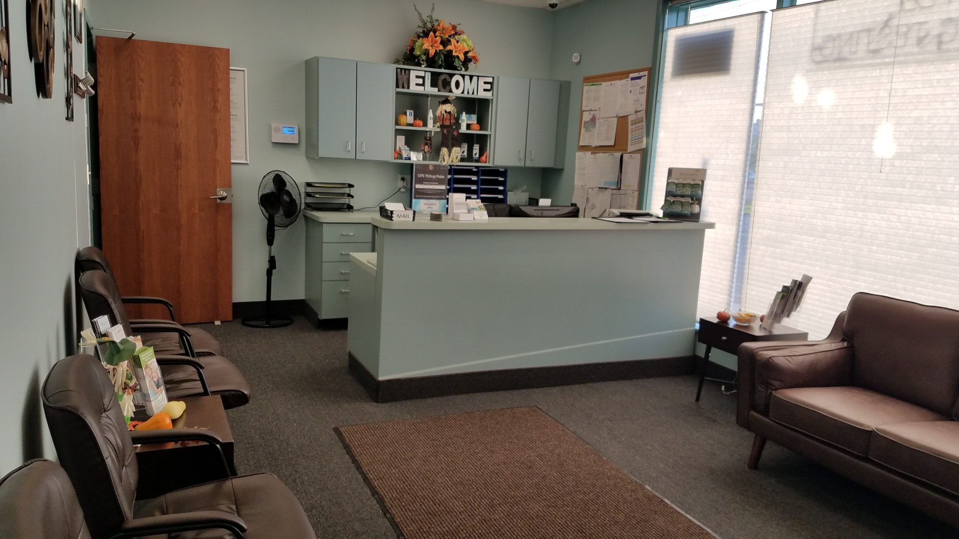 front desk at Holly's Hearing Aid Center in Mayfield